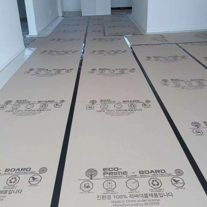 Construction Site Floor Protection Paper , Temporary Surface Floor Protection Cover