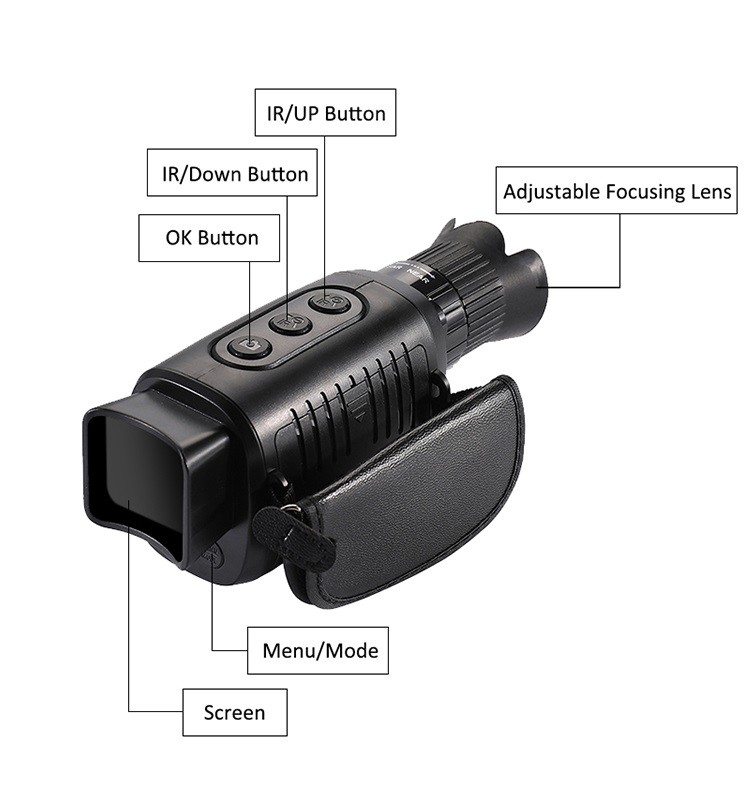 Hunting digital night vision glasses Infrared Optical 4X