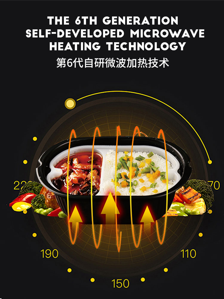 Big Capacity Fresh Hot Meals Vending Machines With Dual Microwave Oven