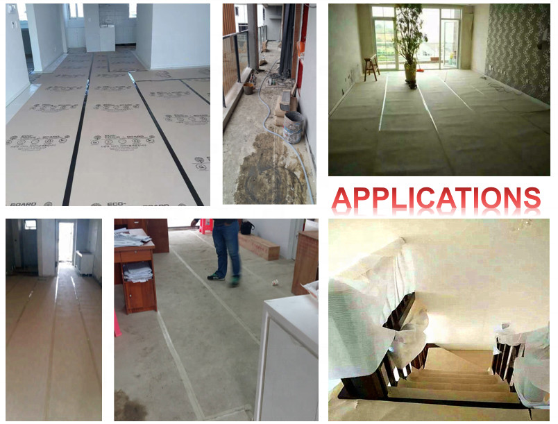 Construction Surface Protection Materials Temporary Floor Protection Paper
