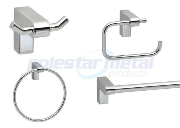 Stainless Steel Double Robe Hook Bright Chrome Zamak 9600 Series 2 - 15/16"