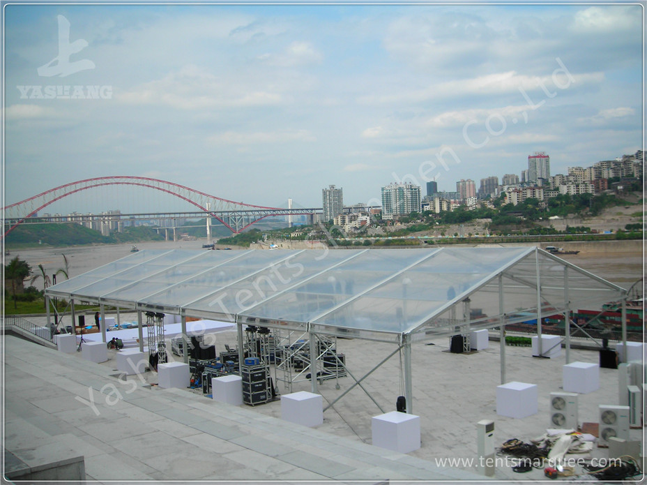 White Water Repellent PVC Fabric Cover Aluminum Frame Wedding Decoration Tent