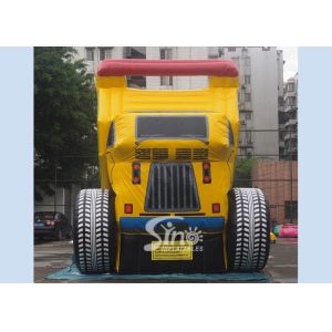 New construction site giant dump car inflatable slide with EN14960 certification