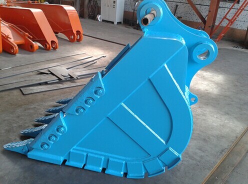 EX450 Excavator Rock Bucket Black Yellow Orange Duty Key JCB Heavy