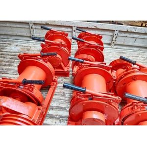 Slow Speed Hydraulic Hoist Winch , 30 Ton Winch With Automatic Spooling Device