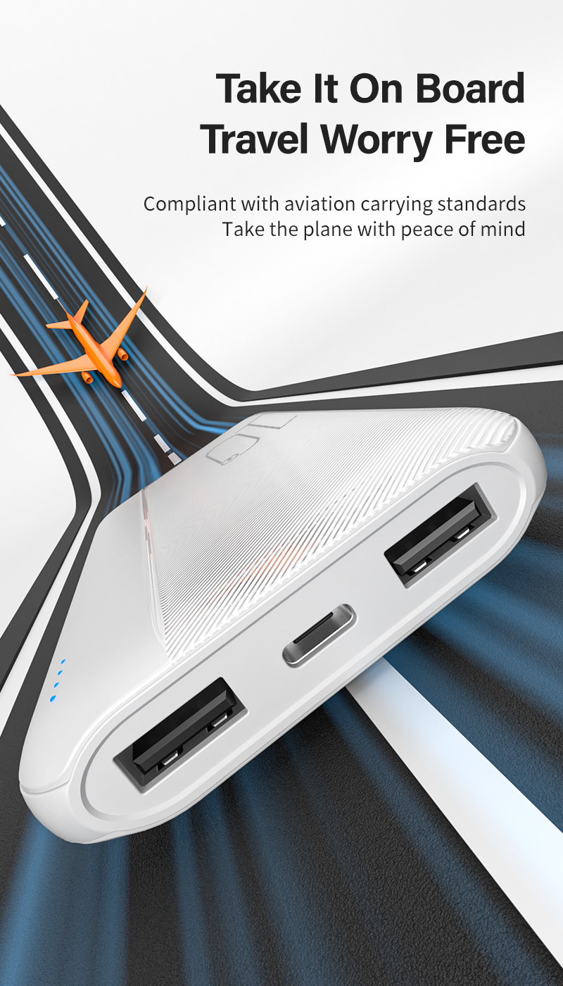 Portable Mobile Ultra Slim Power Bank 10000mah 20000mah Li Polymer Battery