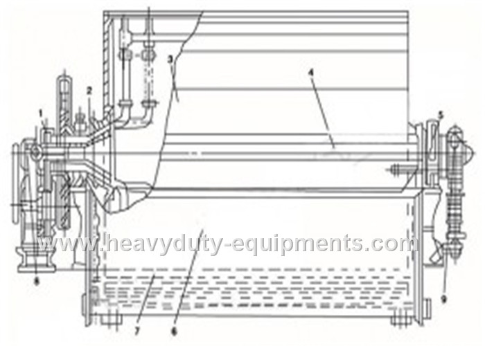 Cylindrical external filtration type vacuum filter with simple structure of 8 Filter