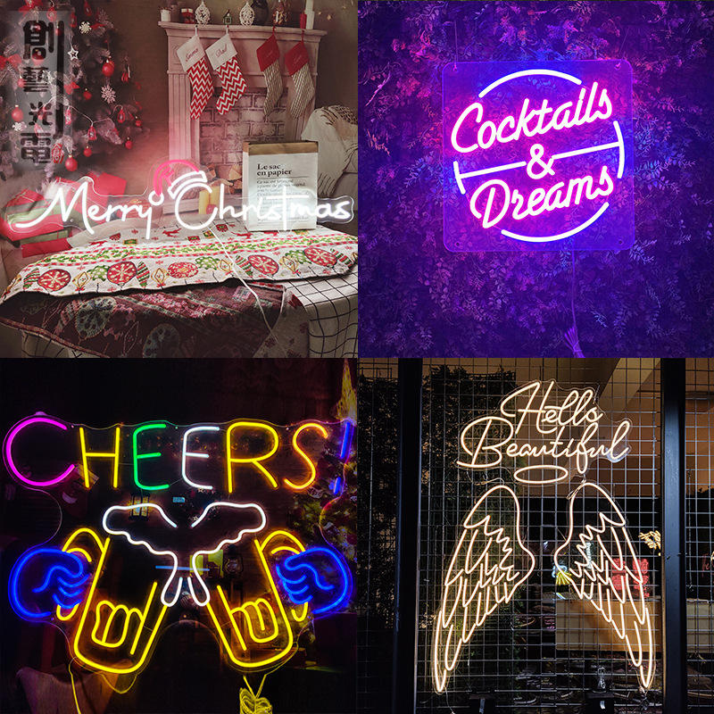 Custom For Wedding Decorate Christmas Decoration Waterproof Letters Neon Sign