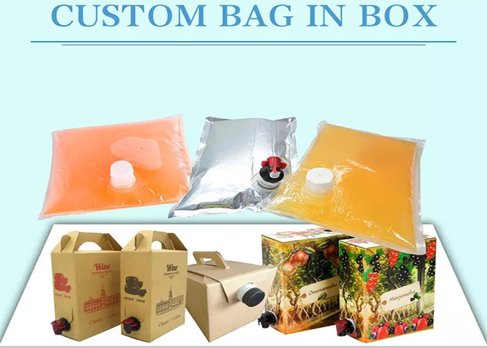 Spout Bags 10L Liquid Bag In Box With Spigot For Water Juice Liquid Beverage Wine
