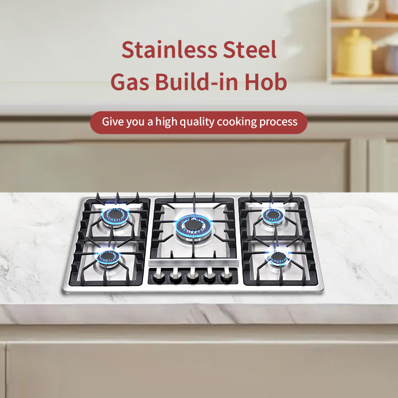 Balck 4 Burner built in hob Stove 110-220V Gas Burner