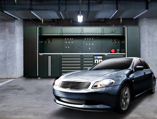 LS-GA005 Customized 1.0mm 1.2mm 1.5mm Garage Metal Tool Cabinet with ODM Support