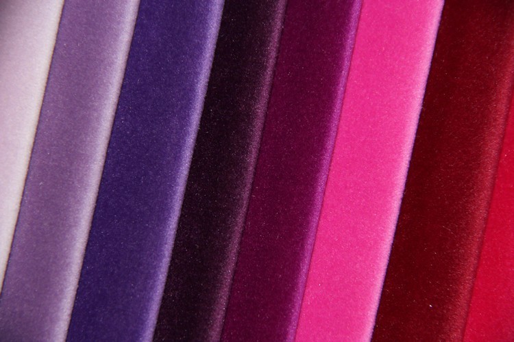 80% Polyester Felpa Fabric 260gsm colorful Dye Velvet Fabric