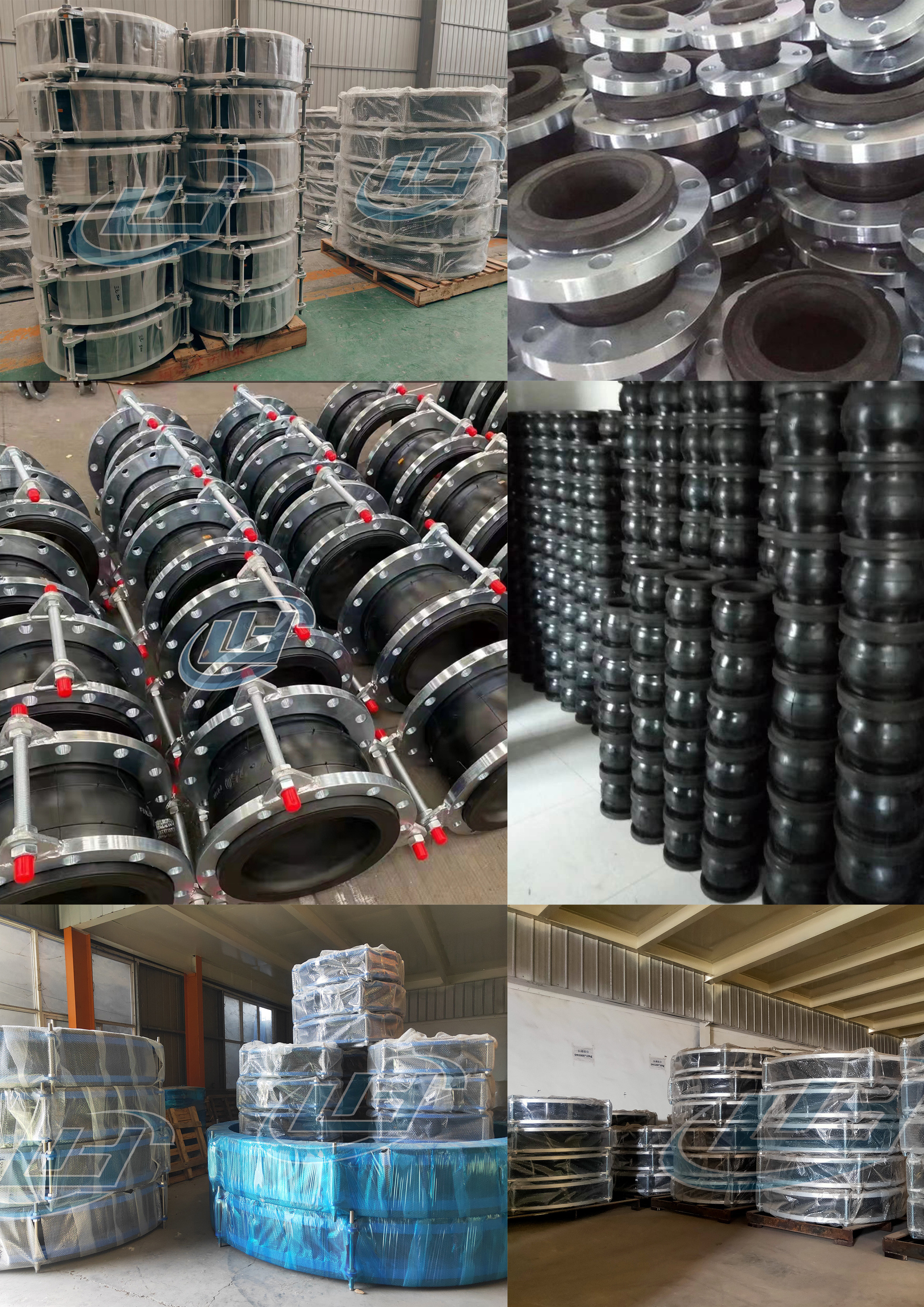 Pn16 Dn150 Oil Resistant Nbr Single Sphere Flex Connector Galvanized Carbon Steel Flanged Expansion Rubber Joint