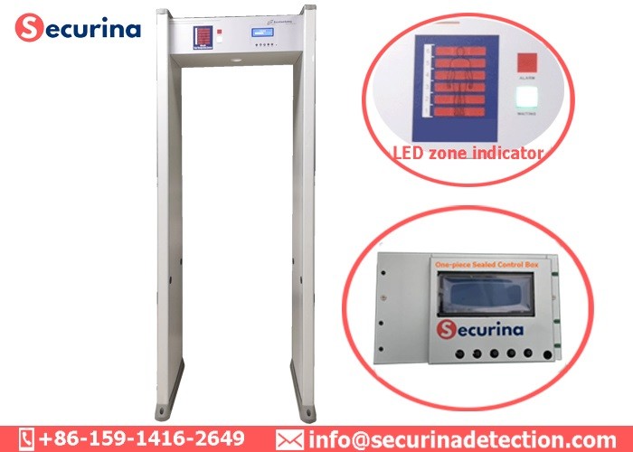 18 Zones Security Detector Door Frame Metal Detector For Body Weapon Searching