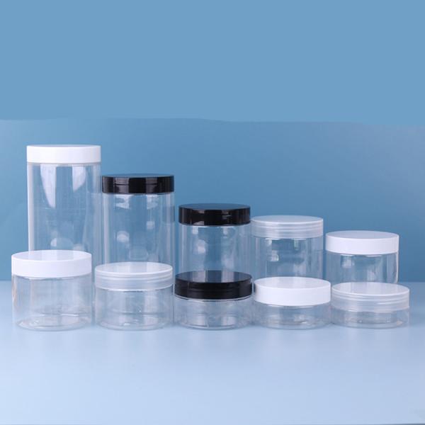 Food Grade Empty Cosmetic Body Scrub Facial Mask Container Pet Clear 30ml 500ml