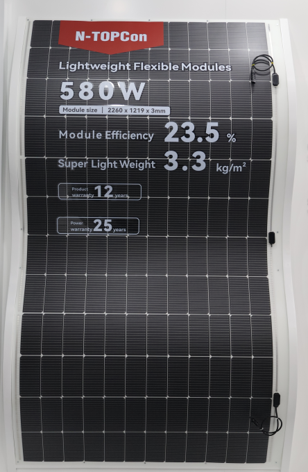 Lightweight, Flexible Photovoltaic Modules With Ultra-High Power Generation