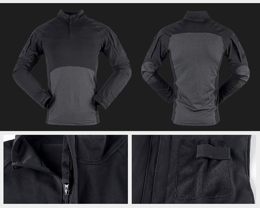 XS-XXXL Outdoor Hiking Ripstop Long Sleeve Training Uniform Frog Suits in Woven Fabric
