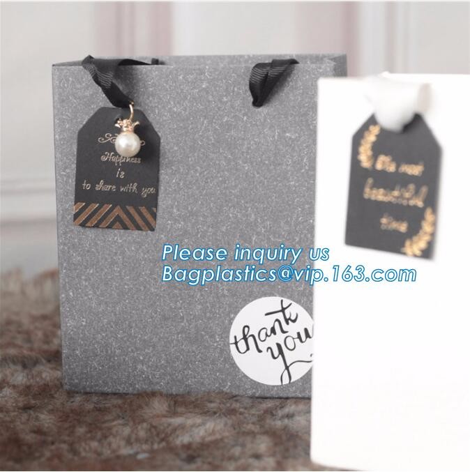 Flower carrier bag with different color customized pot plants kraft paper bag with handle,stamping logo fancy paper flow