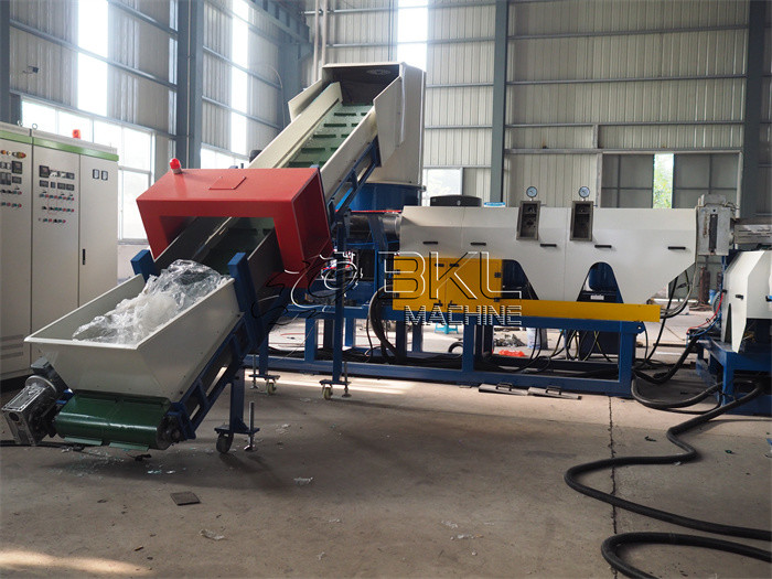 300KG H Plastic Granulating Line HDPE LDPE Polythene Bag Recycling Machine