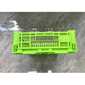 OEM Mesh Structure Fruit And Vegetable Plastic Crates For Distribution