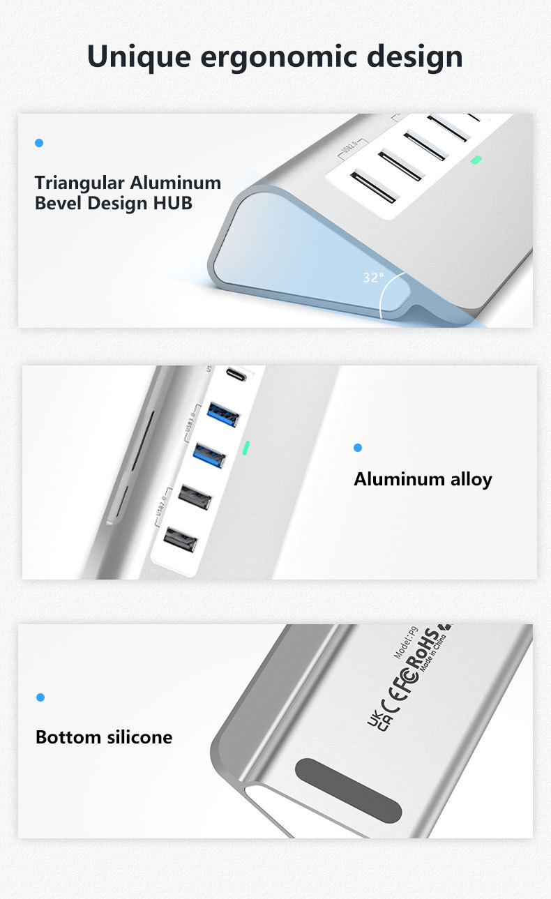 Additional Features 9 in 1 USB-C Docking Station with User Manual and Compact Design Included