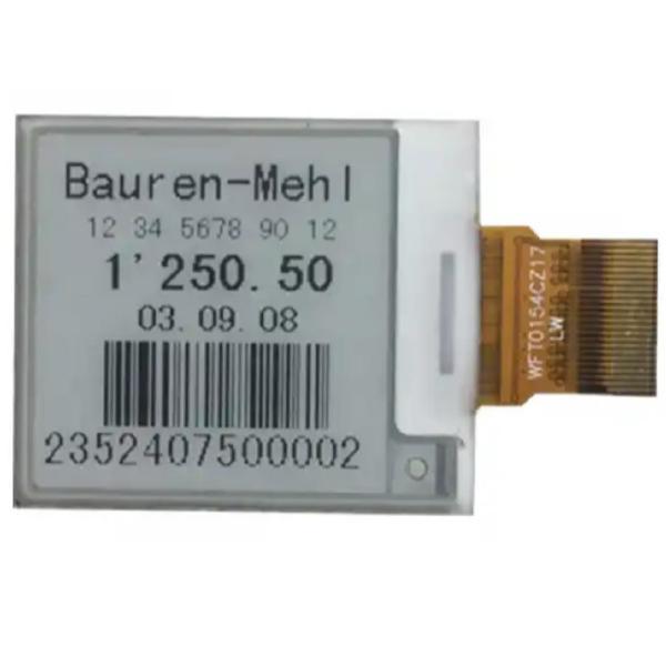 1.54 inch E-ink Display 200*200 dots resolution, AM EPD, Ultra Low Power