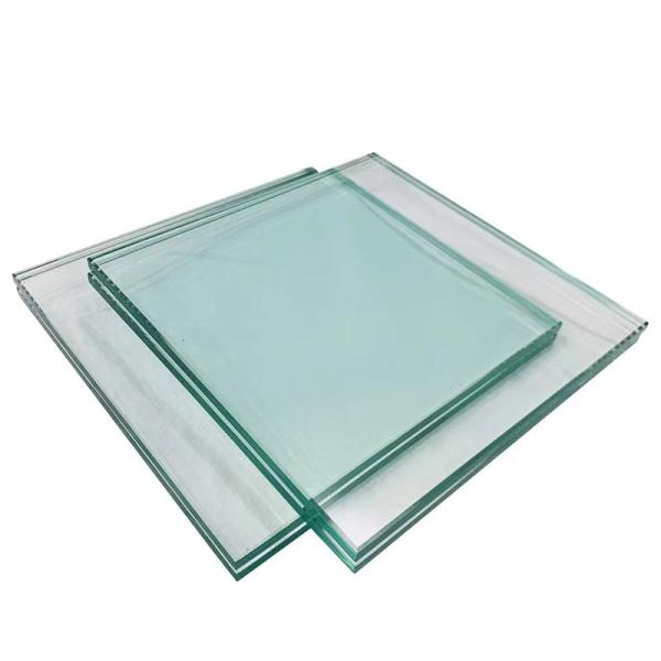 Tempered PVB Laminated Acoustic Glass Panels Safety Transparent For Commercial