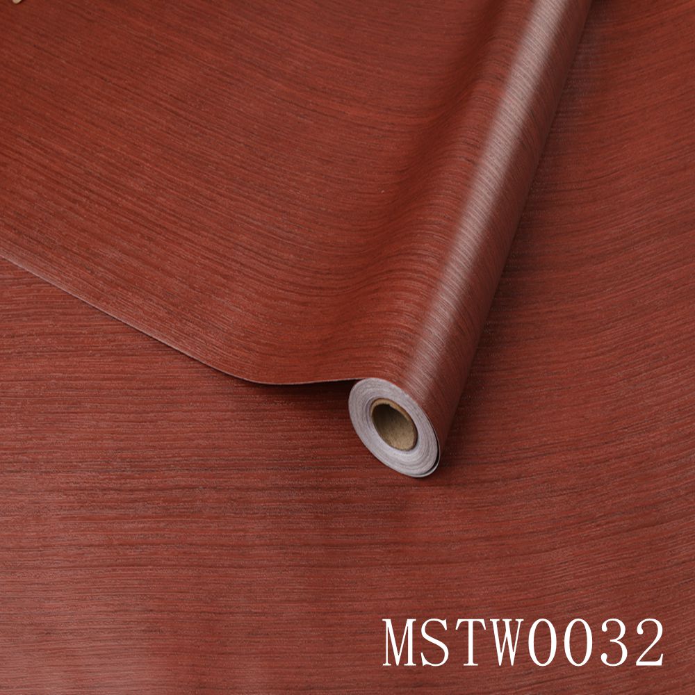Wood Grain Self-Adhesive PVC Vinyl Wall Panels Modern Style Wallpaper Contact Paper for Door Stickers