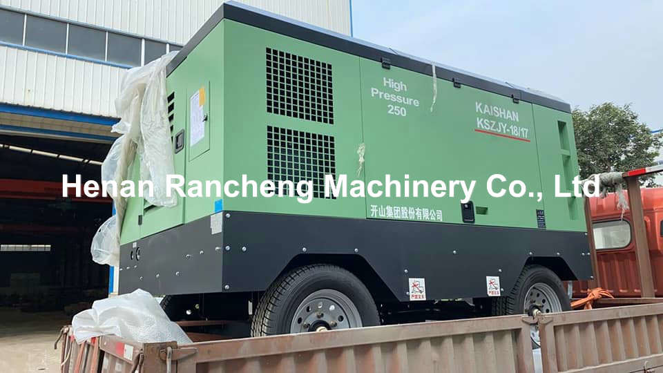 18m³/Min Delivery 1.7Mpa Pressure Drill Type Air Compressor 80L Oil Capacity