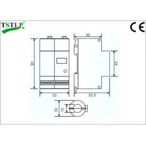 Power Backup 4 Digits Lightning Stroke Counter With Power Line Surge Protector
