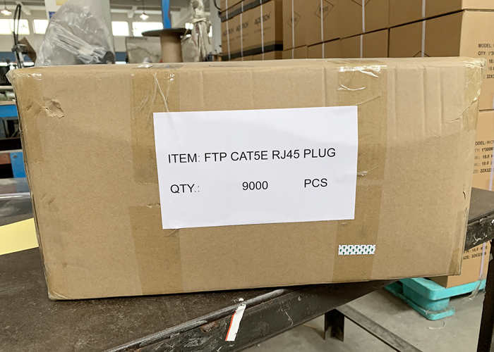 FTP CAT5E RJ45 Shielded 3U Gold Plated 8P8C Lan Cable Connector CCTV Cable Accessories