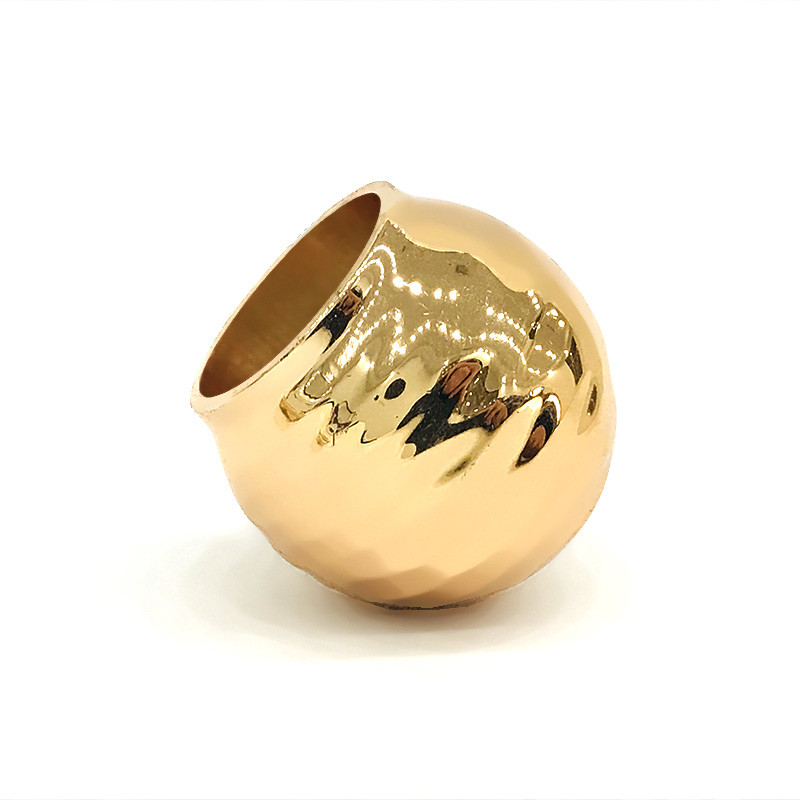 Classic Zinc Alloy Gold Ball Shape Metal Zamac Perfume Bottle Cap