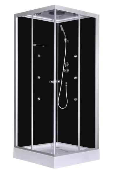Fashion Massage Corner Shower Stalls , Square Shower Cabin with white acrylic
