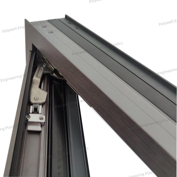 Double Glazed Aluminum Folding Window Tempered Impact Resistant Commercial