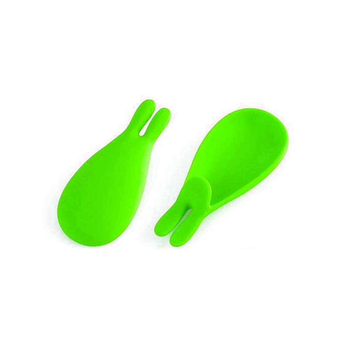 eco-friendly Silicone Cup Hanging Tool Gift Coffee Tea Spoon Holder Food Grade Silicone Rabbit Tea Bag holder