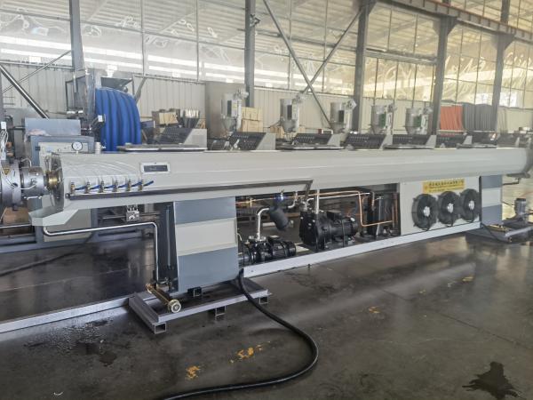 9 Meters Long SUS304 Vacuum Tank Three-layer PE Pipe Co-extrusion Equipment with