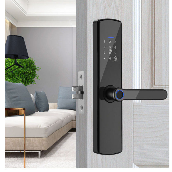 ODM Fingerprint Door Lock Power Supply 4 AA Battery
