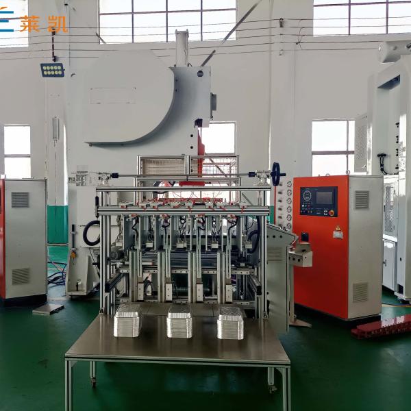 High Speed 12000Pcs/hour Capacity Aluminium Foil Container Production Line LK