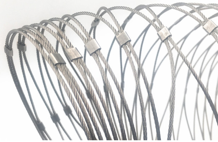 302 Stainless Steel Wire Rope Mesh Net Flexible Stainless Steel Zoo Mesh