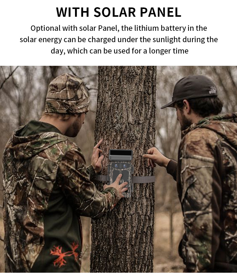 Dual Lens Night Vision 4k Trail Camera Waterproof Wildlife Game Outdoor