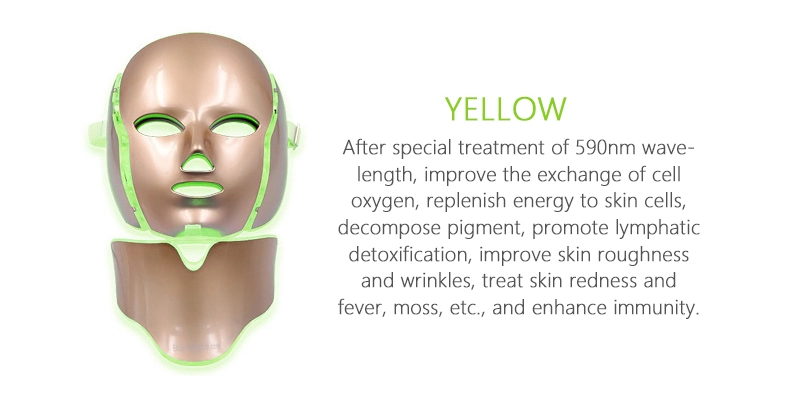 PDT Photon LED Light Therapy Mask Light Facial Mask With Neck