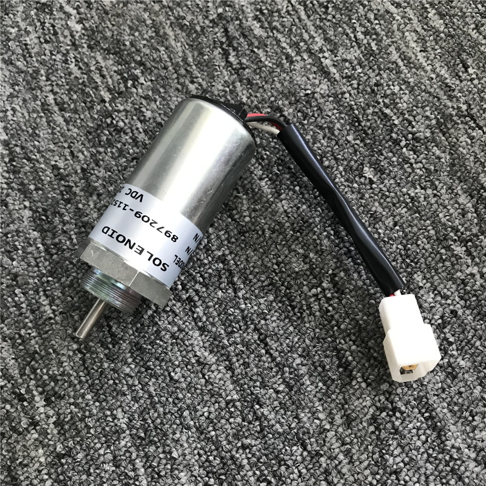 Engine Flue Off Switch Solenoid Valve 897209-1152 FOR CX78US/ Kobelco SK75-8/ Hitachi ZAX70/4LE2