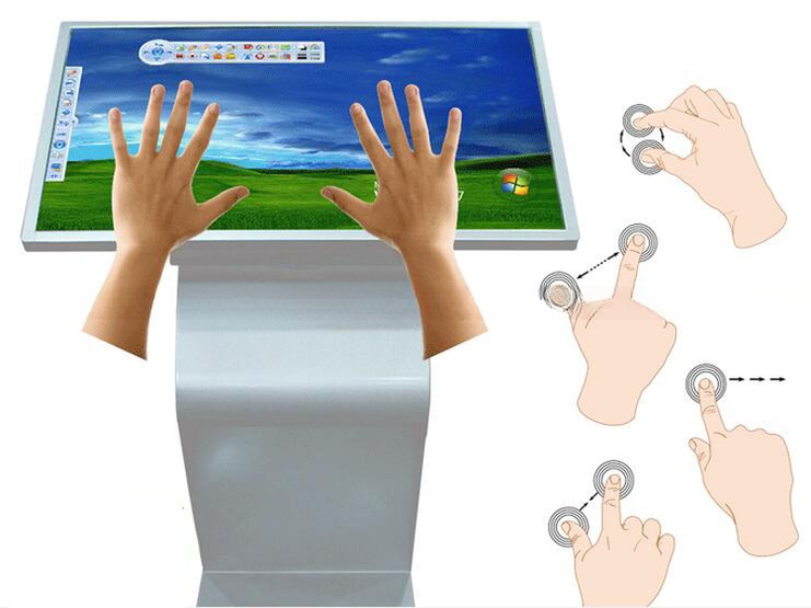 43 Inch Industrial Touch Screen Computer Kiosk 3840x2160 Support UHD 4K