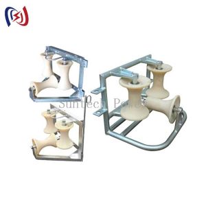 Multi-Groove Corner Ground Roller For Parallel Cable Pullin