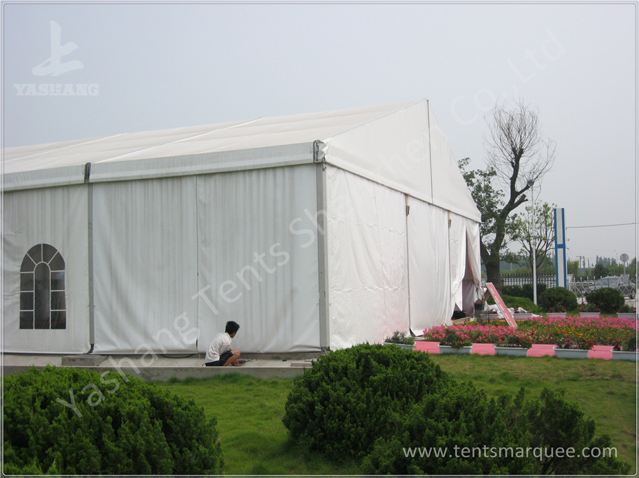 Enclosed Space Elegant Wedding Event Tent Clear Span Marquee White Canopy