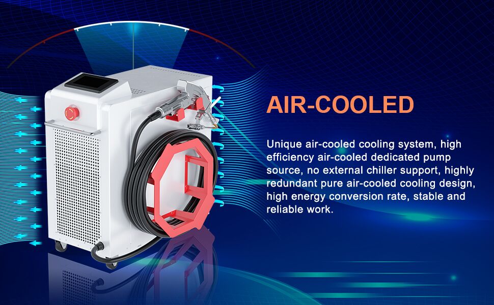 THK Air Cooled Mini Fiber Laser Welders 4 in 1 Portable Welding Machine Prices for Food Beverage Shops