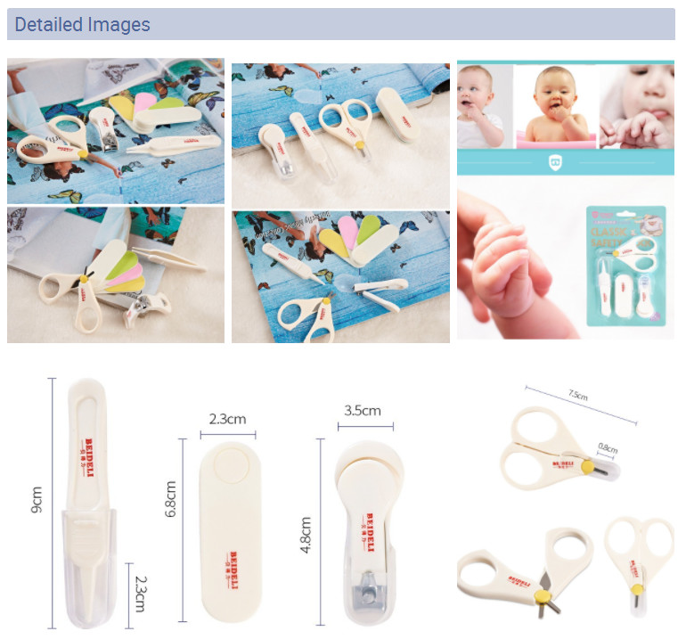 Custom Designed Baby Nail Clipper Set / Kids Nail Care Cleaning Set