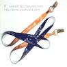 Buy cheap Flat sublimation lanyard with bulldog clip, dye sub lanyard with metal sheet from wholesalers