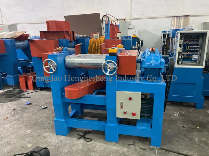120*350mm 1.5KW Open Mill Rubber Mixing PVC EVA Synthetic Rubber Double Roll Mill