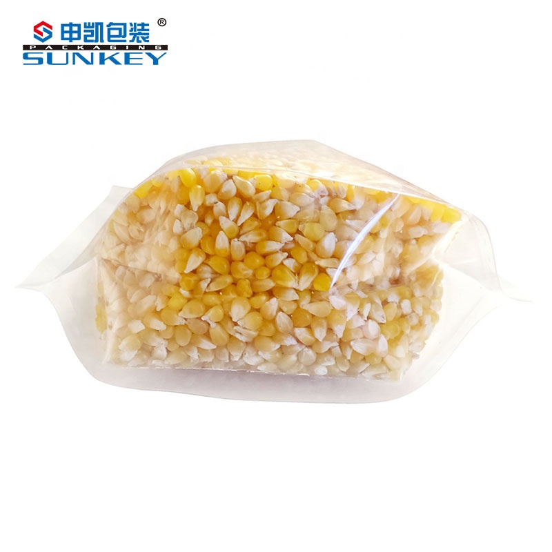 Transparent Custom Size 3 3 Side Seal Bag Dried Nut Packaging Zip Lock Stand Up Pouch